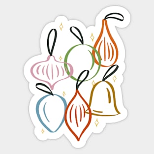 Christmas Baubles Sticker